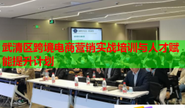 武清区跨境电商营销实战培训与人才赋能提升计划