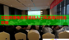 沈阳跨境电商零基础入门实战培训班全攻略