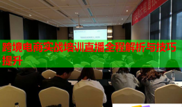 跨境电商实战培训直播全程解析与技巧提升