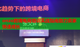 onzo跨境电商培训实战指南助力卖家快速成长