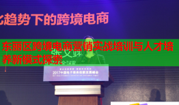 东丽区跨境电商营销实战培训与人才培养新模式探索