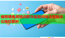 被跨境电商培训欺诈后如何依法提起诉讼维权解析