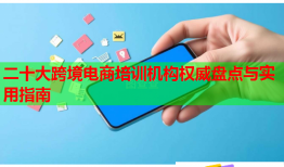 二十大跨境电商培训机构权威盘点与实用指南