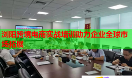 浏阳跨境电商实战培训助力企业全球市场拓展