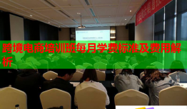 跨境电商培训班每月学费标准及费用解析
